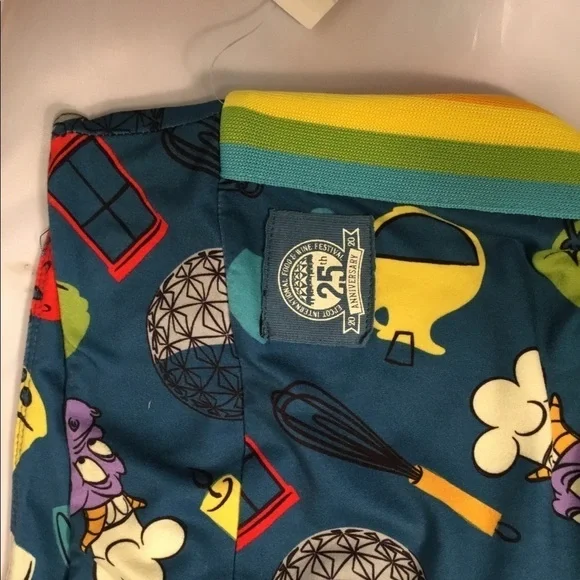 Disney 25th ANNIVERSARY FOOD &‎ WINE CELEBRATION LEGGING SIZE SMALL - Picture 11 of 12
